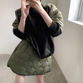 Ladies Quilted Panel Sweatshirt & Skirt Set