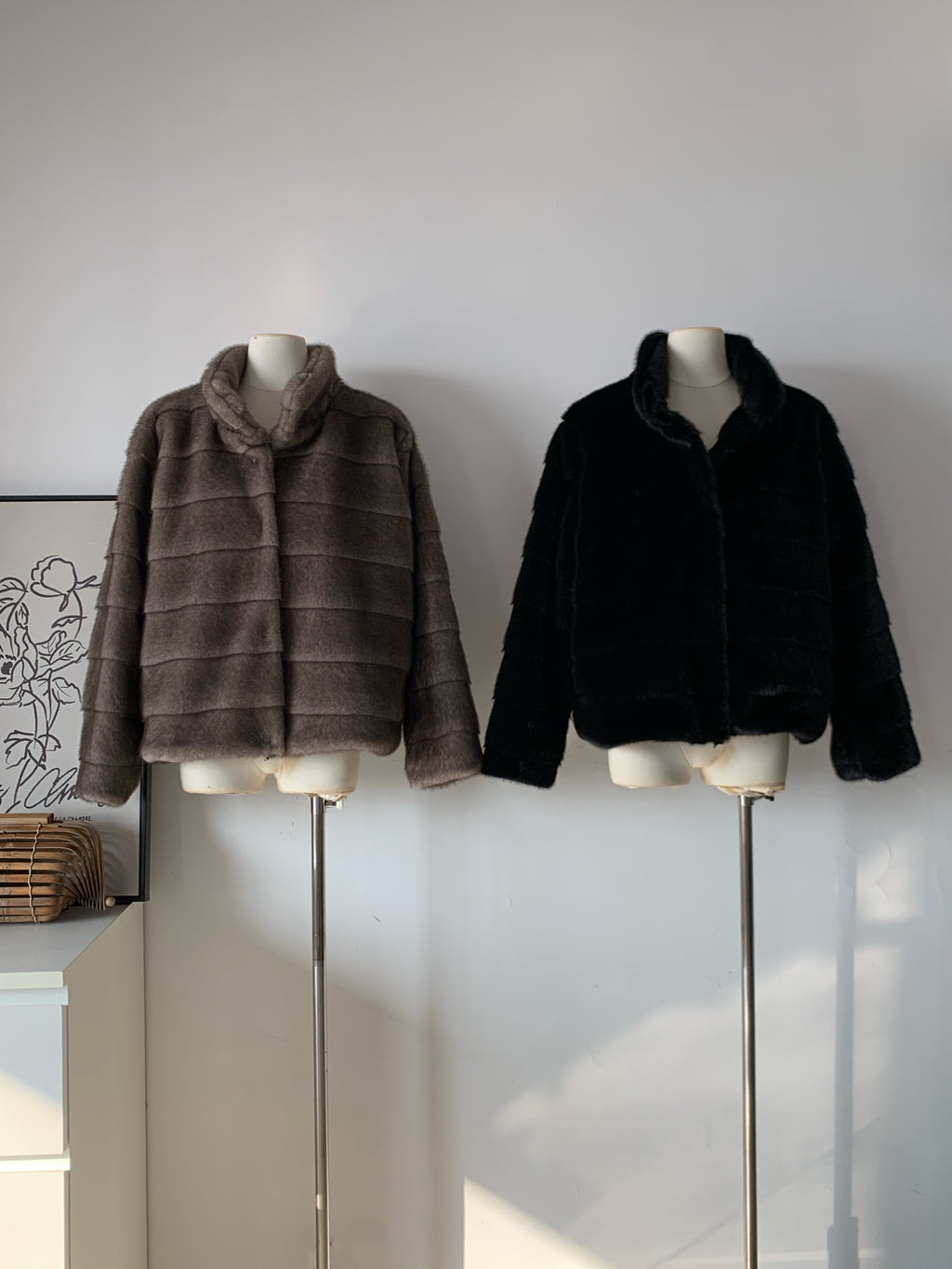 Women's Detachable Hem Faux Mink Fur