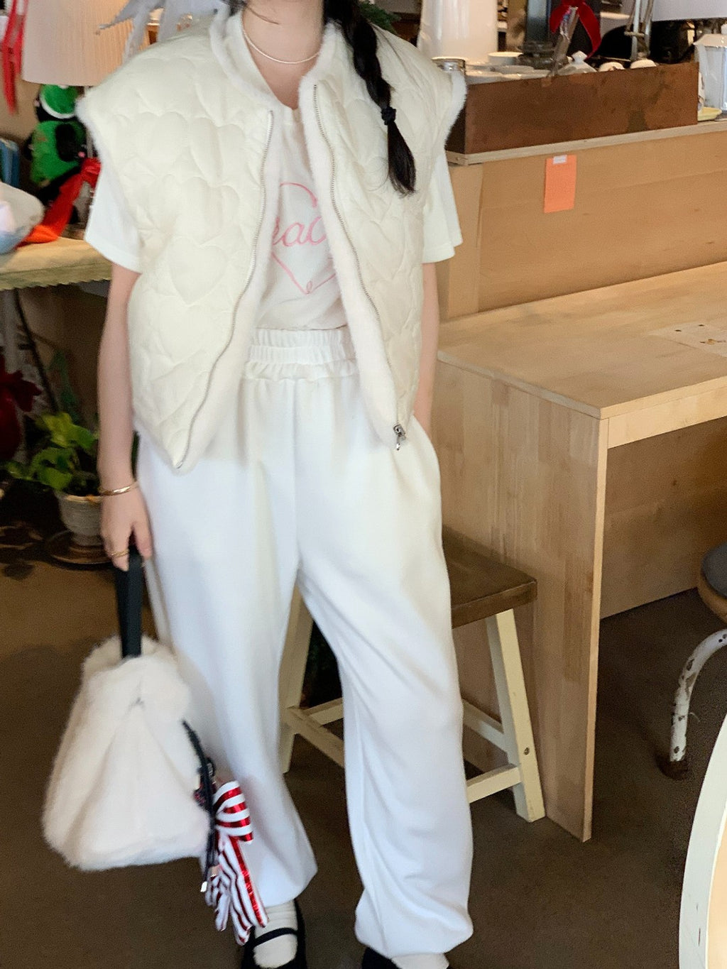 Women's Reversible Quilted & Faux Fur Vest