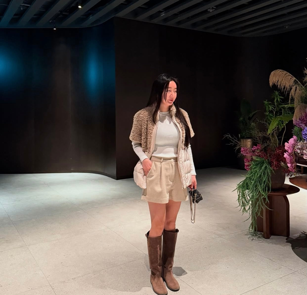 Women's Teddy Fleece & Quilted Padded Hybrid Gilet