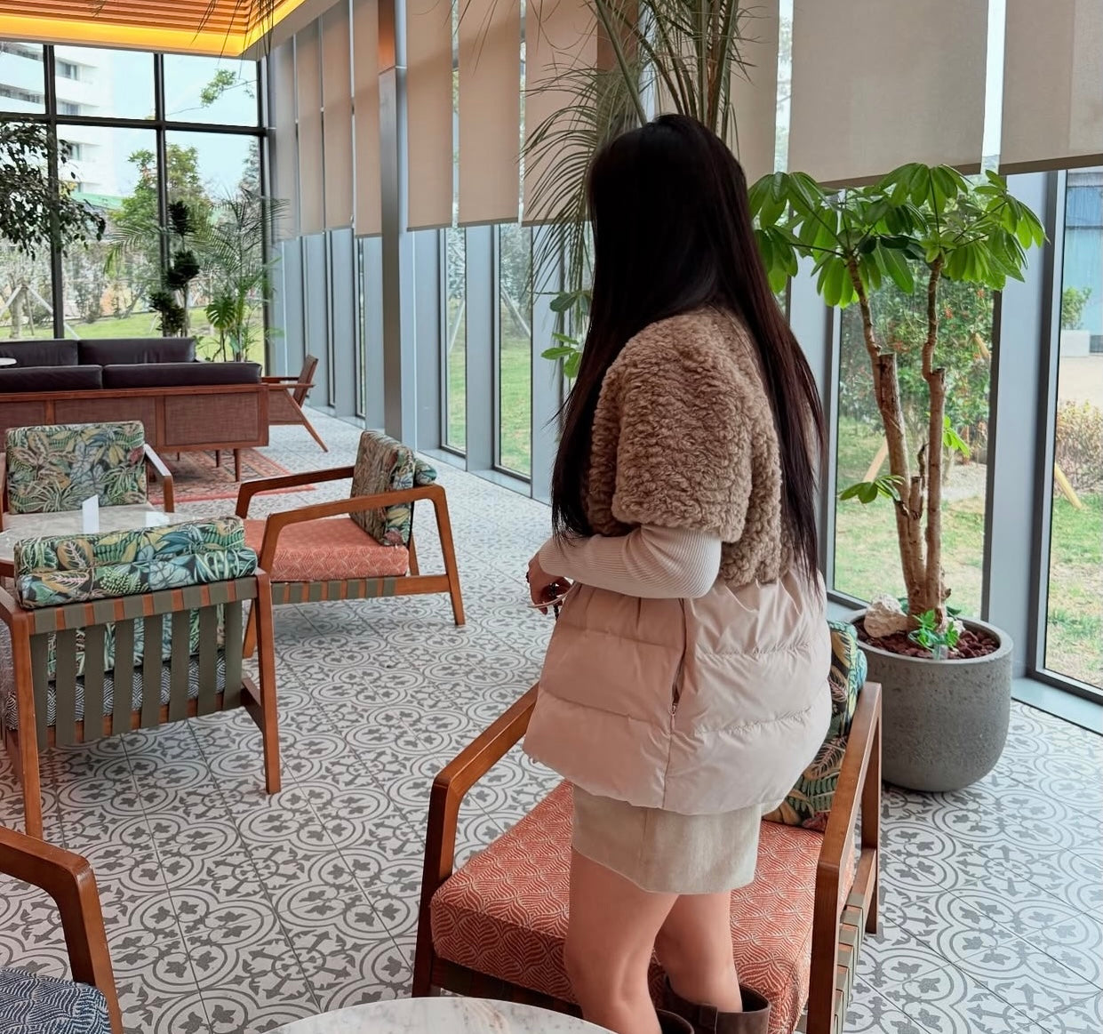 Women's Teddy Fleece & Quilted Padded Hybrid Gilet