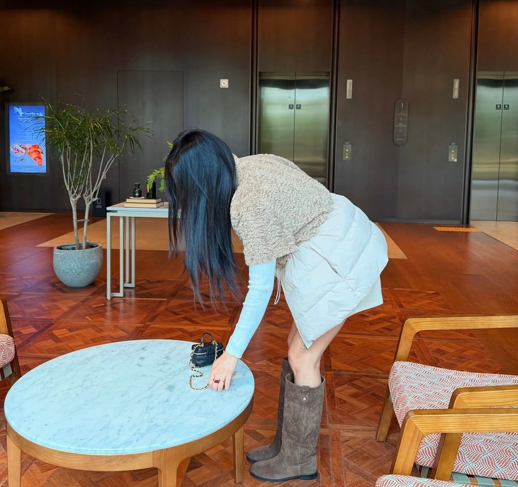 Women's Teddy Fleece & Quilted Padded Hybrid Gilet