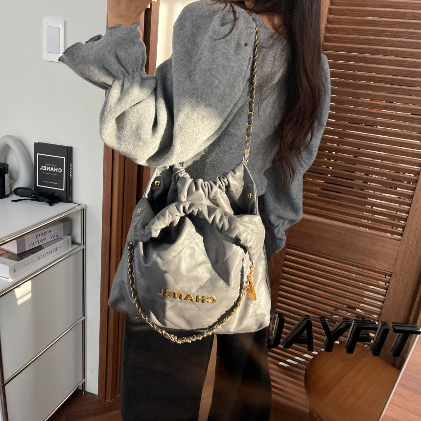 Women's Knit Ruffle Pearl Button Cardigan